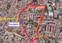 Corte de trânsito na Rua Cesaltina Fialho Gouveia em Alcabideche Corte de trânsito