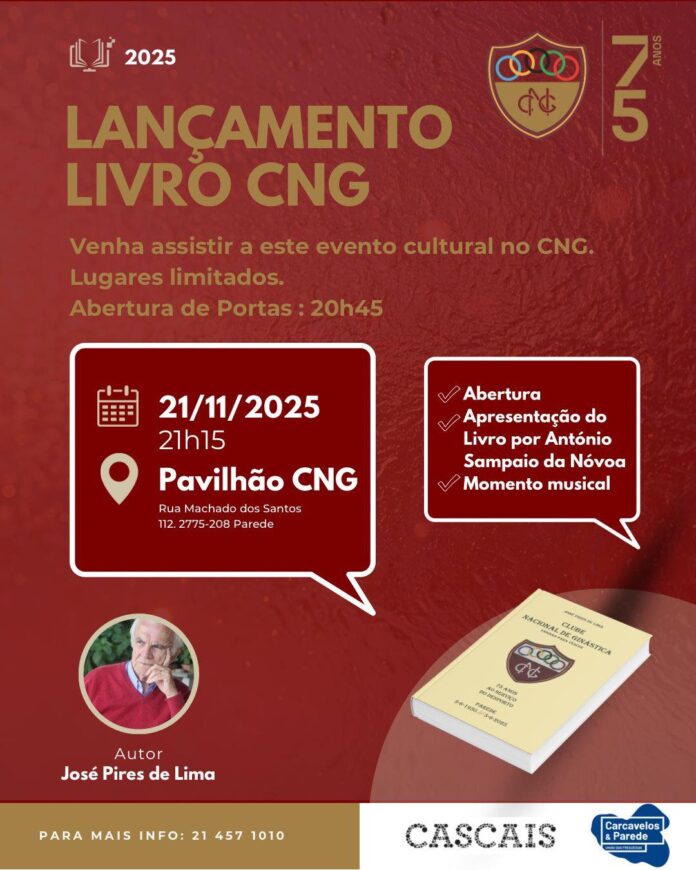 Clube Nacional de GInástica - Programa de lançamento do livro de 75 anos