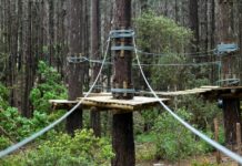 Aventura solidária na Pista de Arvorismo do Pedra Amarela